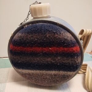 Wool-Accented Canteen with Strap